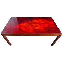 Swedish Enameled Coffee Table by P. Torneman and David Rosen for NK
