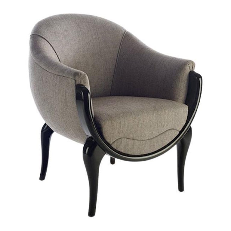 Jean De Merry Lora Chair in Grey For Sale