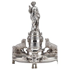 Christofle - Important Table Centerpiece In Sterling Silver Nineteenth