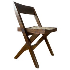Vintage Pierre Jeanneret Library Chair 