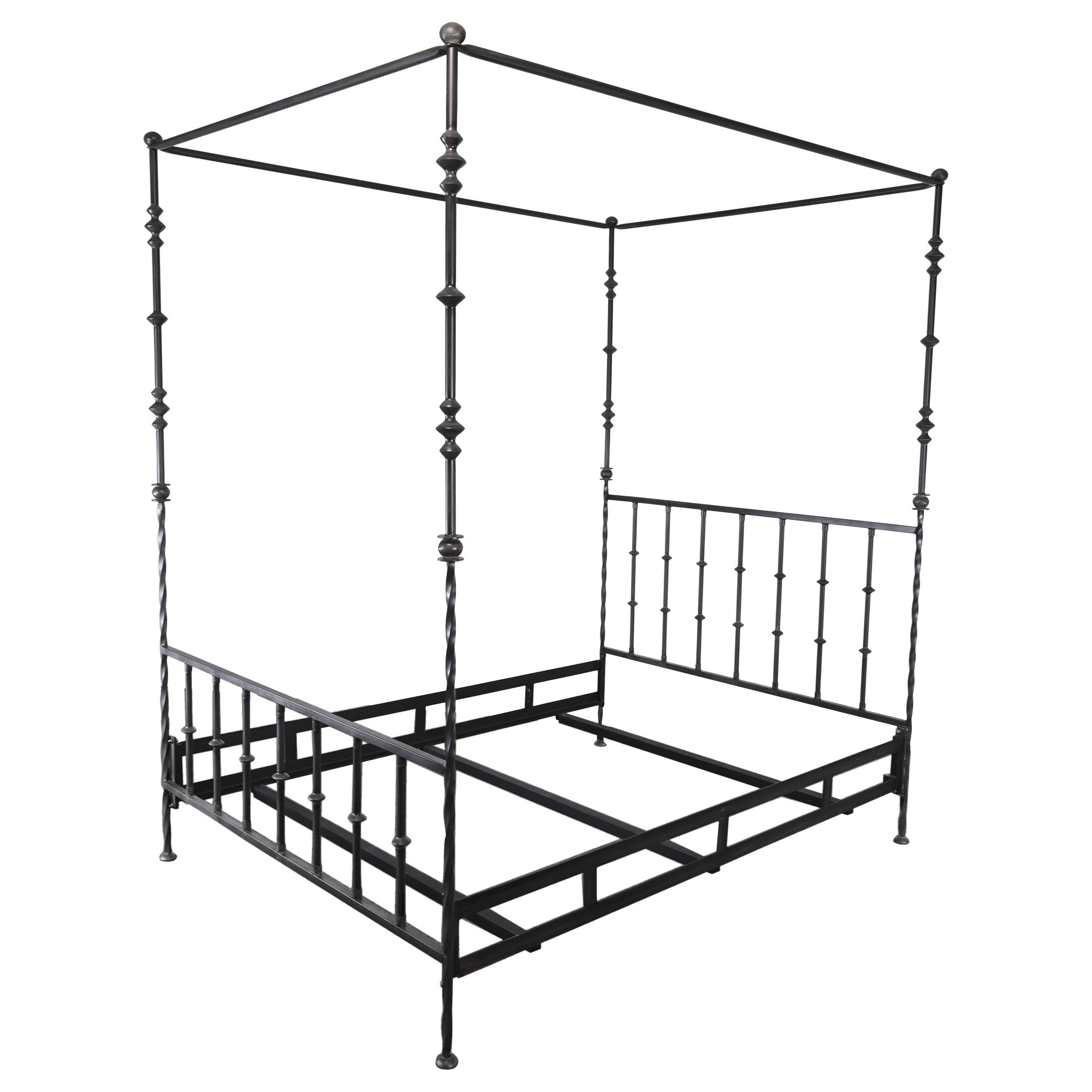 Kreiss Queen Poster Bed Frame "Provence Grande" manner of Giacometti  For Sale