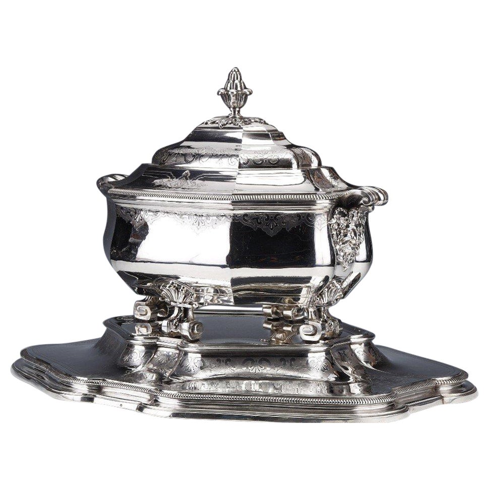 A. Aucoc - Important Table Center In Sterling Silver Late Nineteenth For Sale