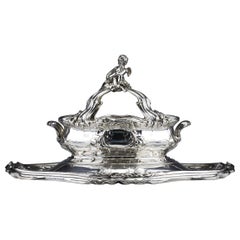 Risler & Carre - Important Table Centerpiece In Sterling Silver XIXth Century