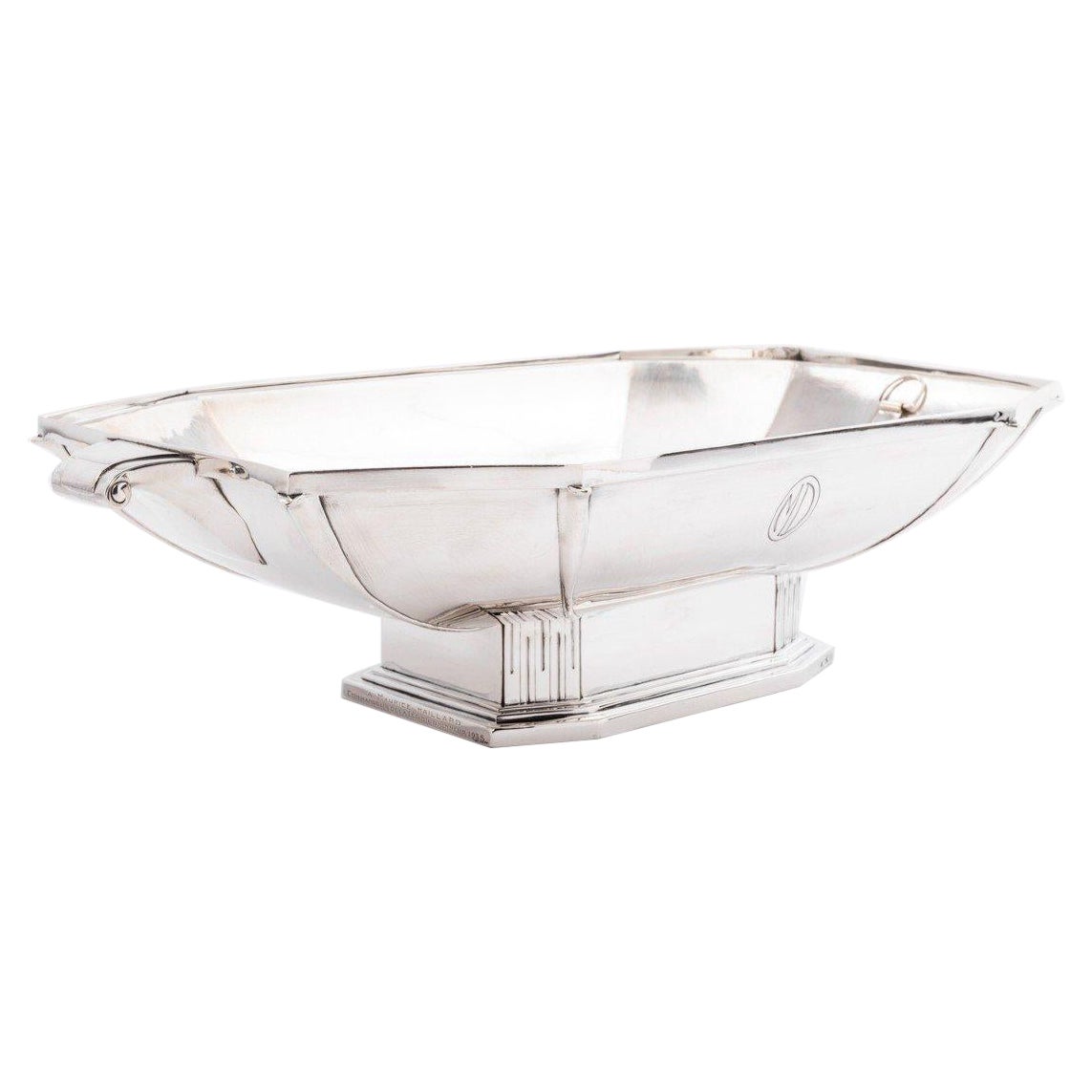 Goldsmith Savary - solid silver centerpiece, 1930s. For Sale
