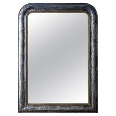 Antique Louis Philippe Silver Gilt Mirror