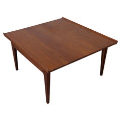 Vintage Danish Solid Teak Mid Century Coffee Table by Finn Juhl for France & Søn, c1950s