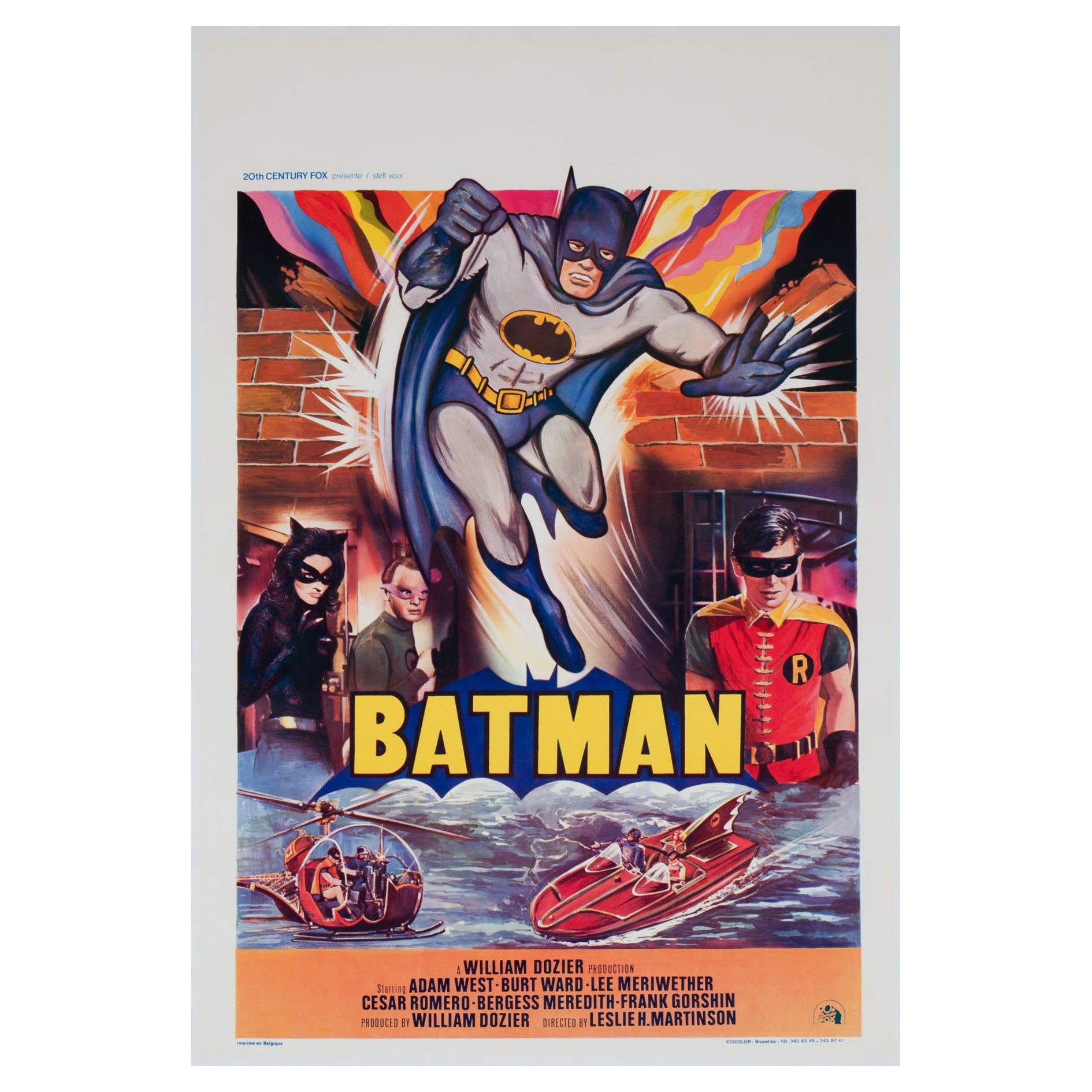 Batman R1970s Belgian Film Poster For Sale