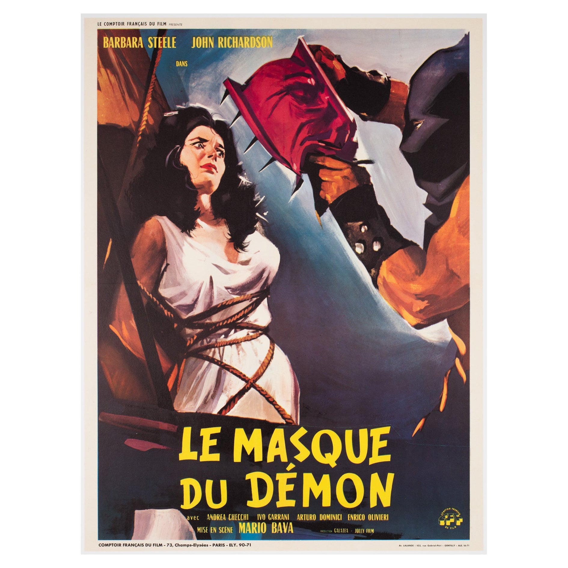 Black Sunday 1961 French Moyenne Film Poster For Sale