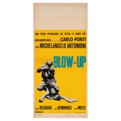 Affiche italienne du film Blow-up 1967 de style Locandina jaune