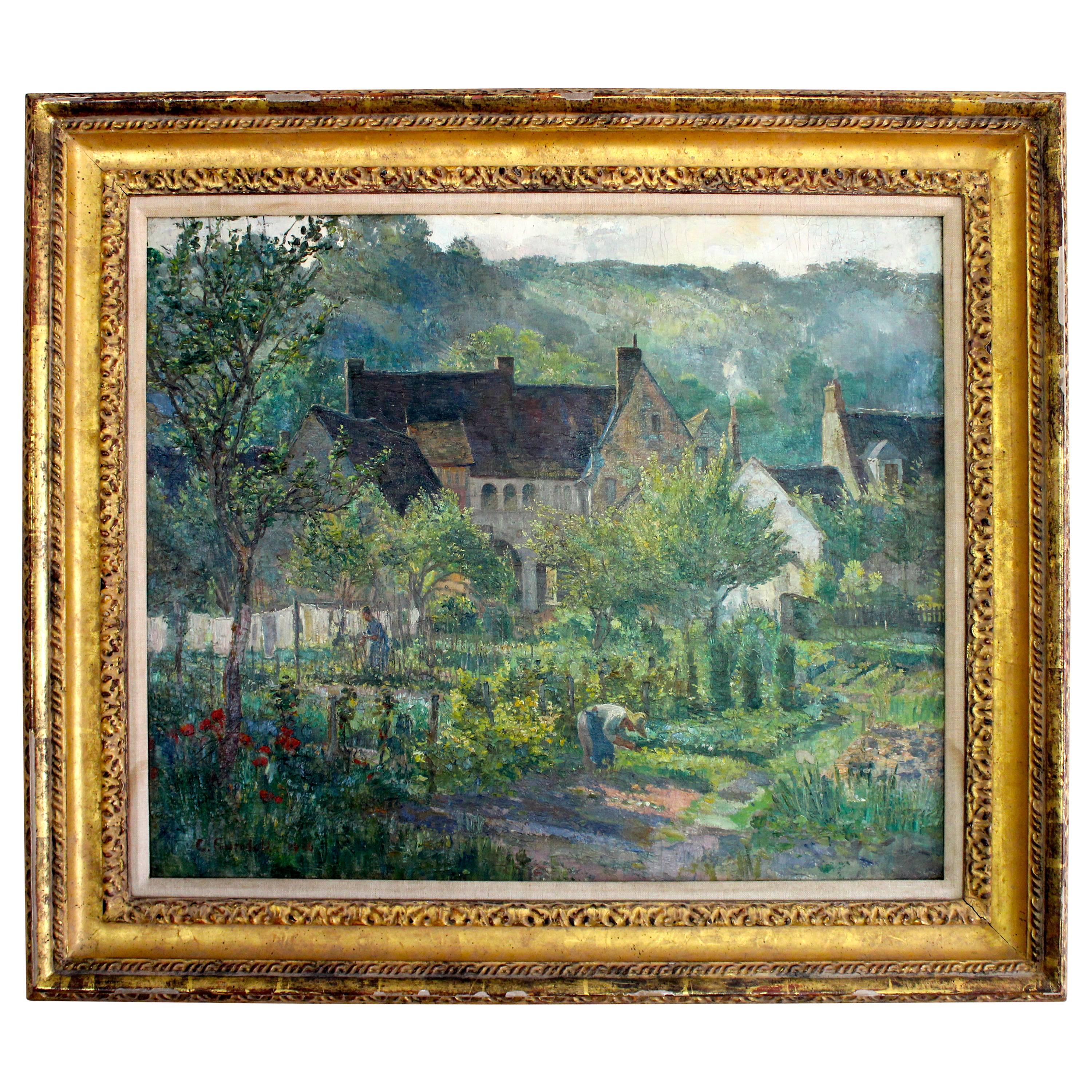 Impressionist Oil Painting, C. Cundall, 1926