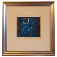 Fumiaki Fukita Woodblock Print 1966, Japan 7