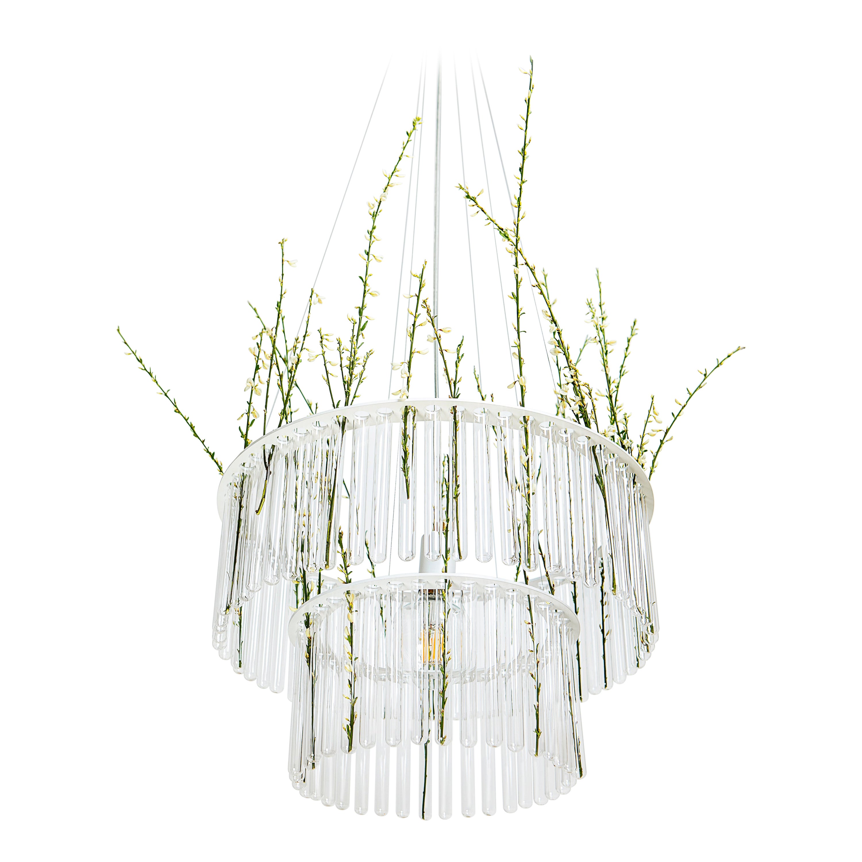 MARIA SC chandelier in white For Sale