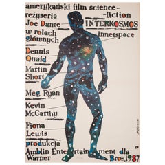 Vintage Innerspace 1989 Polish B1 Film Poster, Andrzej Pagowski
