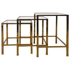 French Brass Nesting, Sofa Tables