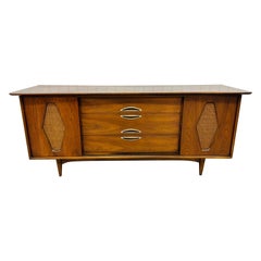 Retro Mid-Century Modern Kent Coffey Greenbrier Walnut Dresser