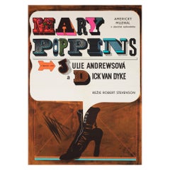 Affiche A1 tchèque du film Mary Poppins 1969, Eva Galova