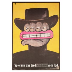 Vintage Once Upon a Time in the West 1968 East German Film Poster, Thomas Schleusing
