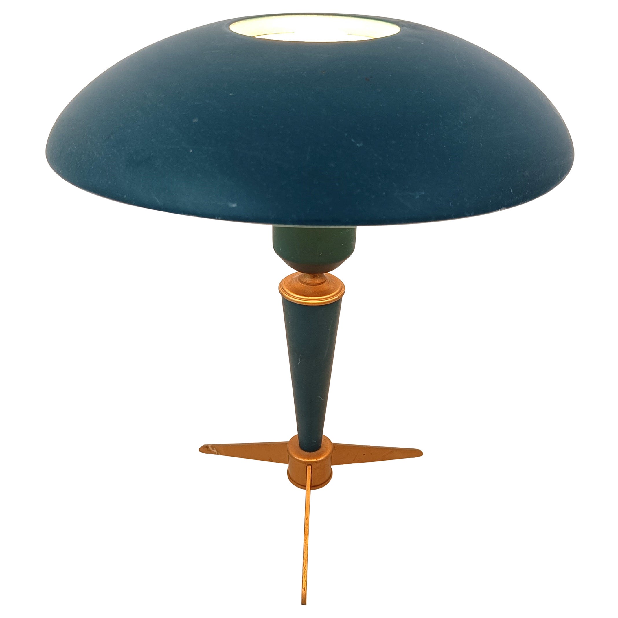 Vintage Mid-Century Modern Tripod Table Lamp by Louis Kalff for Philips For Sale
