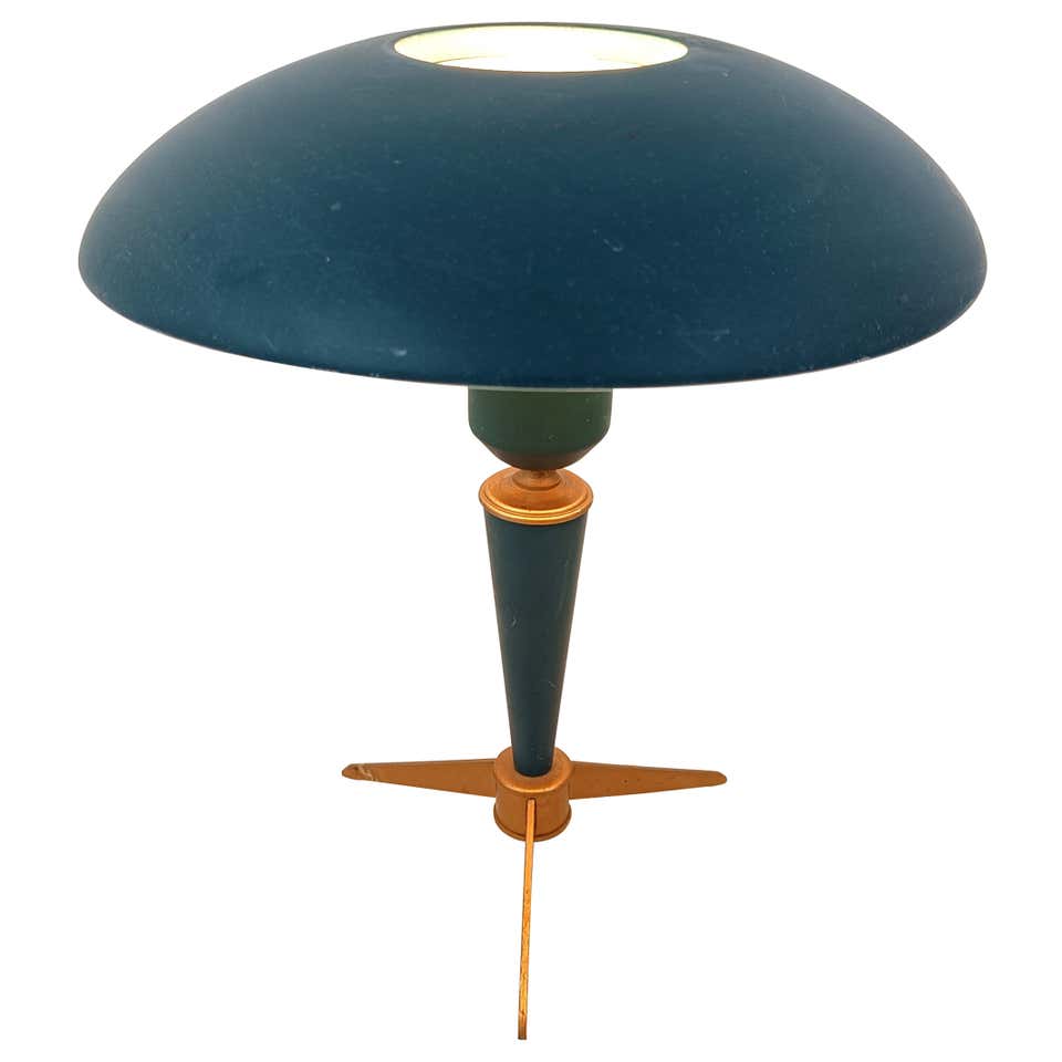 Mid-Century Brass Z Table Lamp by Louis Kalff for Philips Netherlands ...