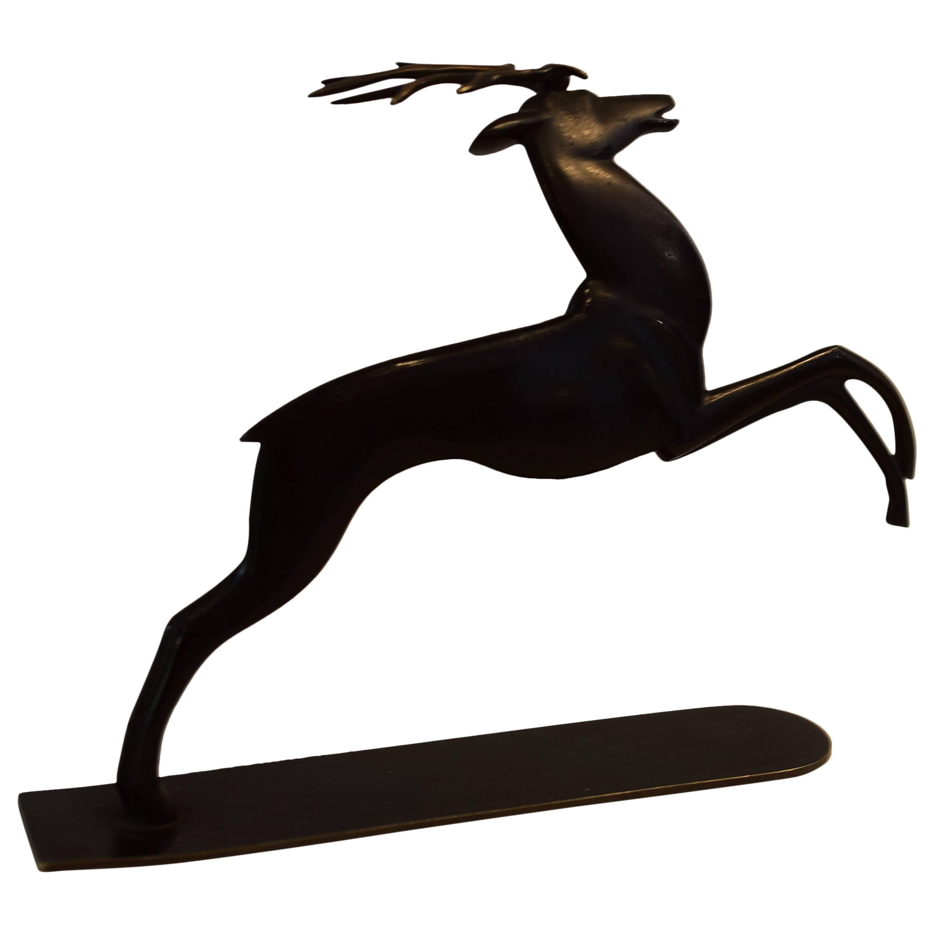 Deer Figurine by Richard Rohac For Sale