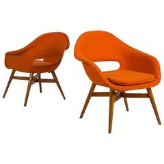 Pair of Easy Chairs by Navratil