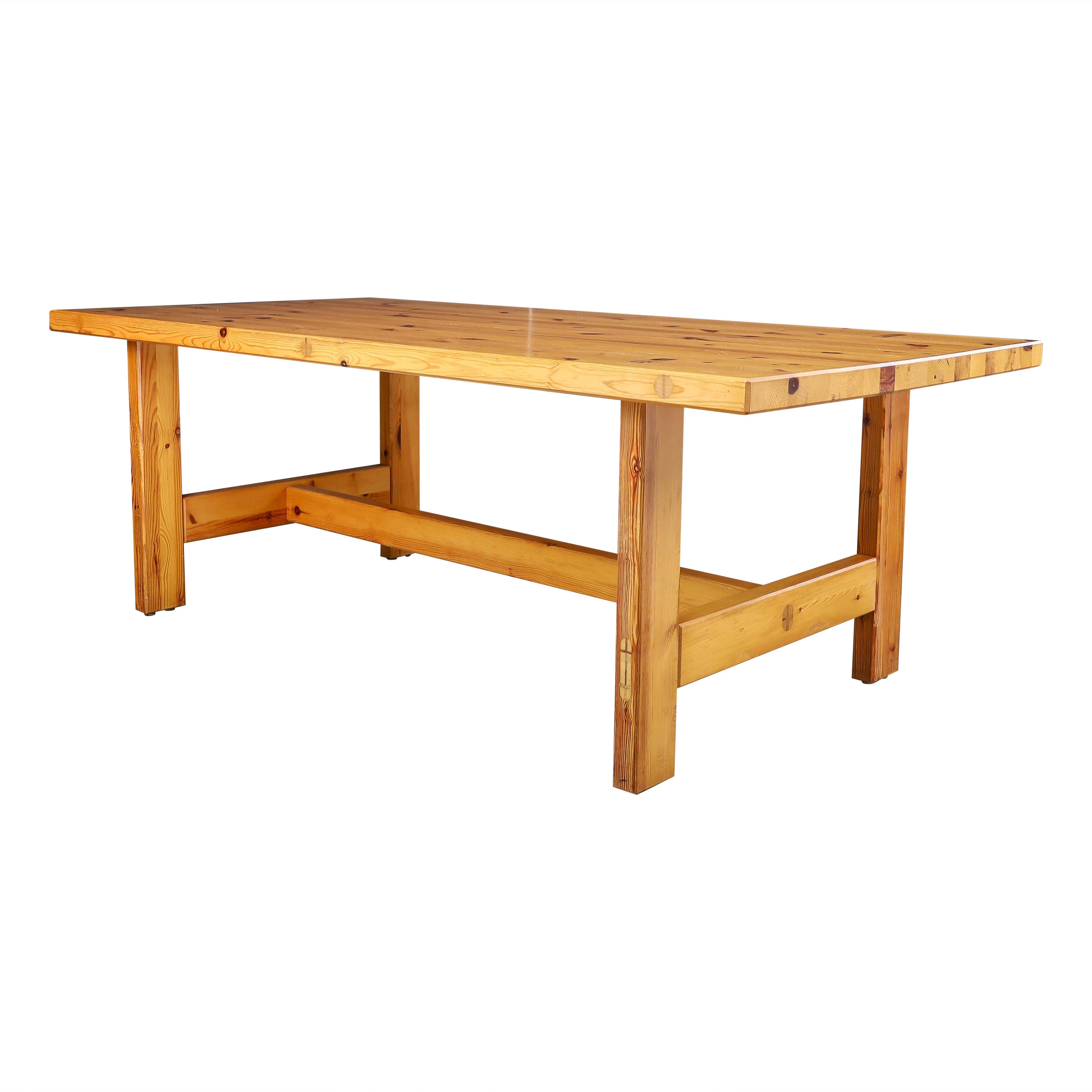 Roland Wilhelmsson for Karl Andersson & Söner Rectangular Solid Pine Table  1970 For Sale