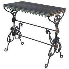 1920s Spanish Revival Iron Console Table