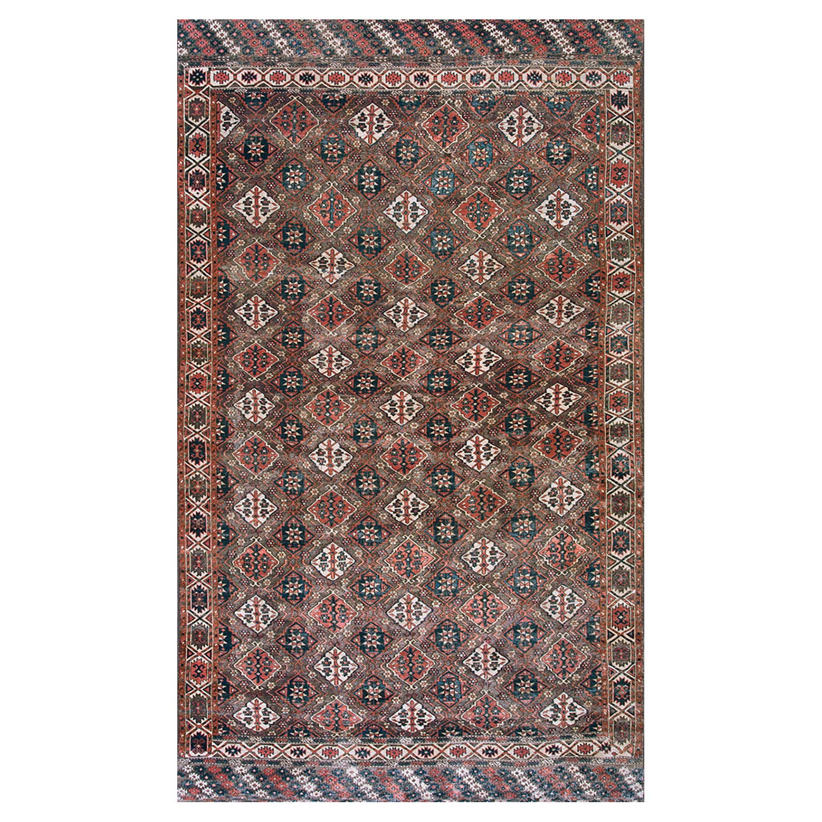 Zentralasiatischer Chodor-Turkmenen-Teppich aus dem 19.
