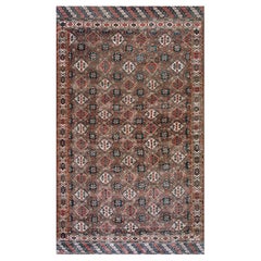 Antique 19th Century Central Asian Chodor Turkmen Carpet