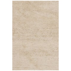 Rug & Kilim’s Contemporary Textural Rug in Beige, Cream and White Tones
