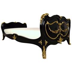 French 19th Century Ebonized Louis XV Daybed
