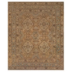 Hand-knotted Antique Floral Persian Khorassan Rug
