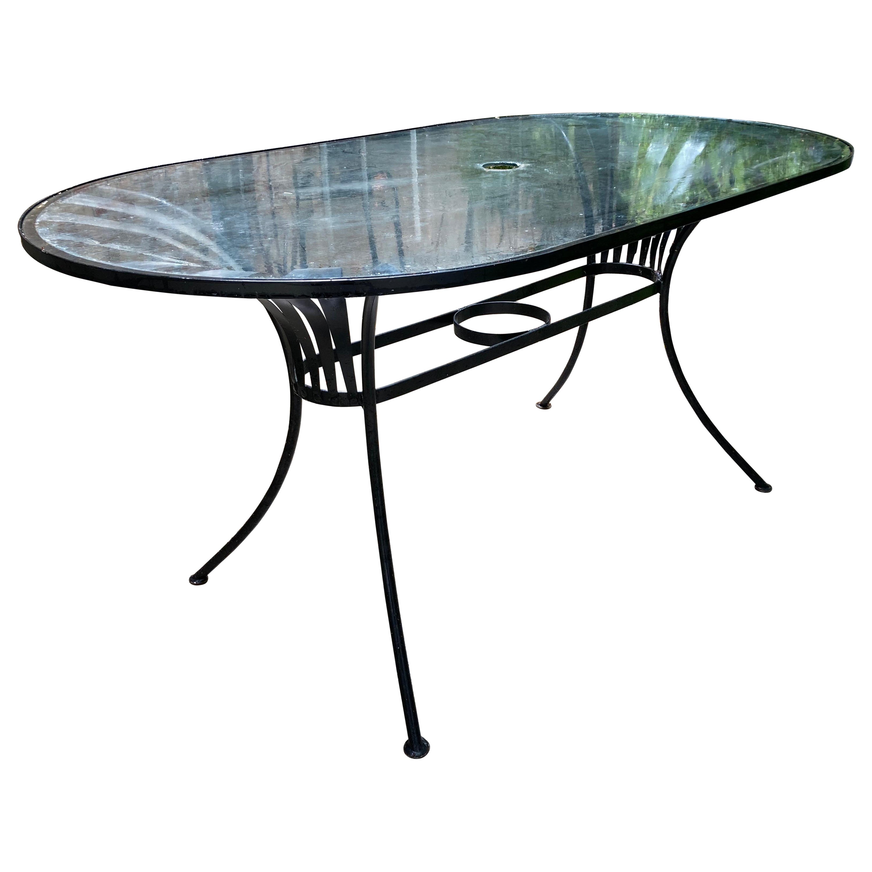 francois carre patio dining table, circa 1940 For Sale