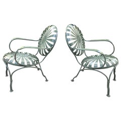 Francois Carre chaises longues de jardin circa 1940