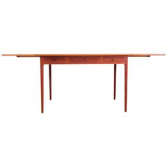 Mid Modern Danish Standing Desk in Teak Hans Wegner Style