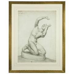 Studio Drawing of a Nude, Signed G. Denis