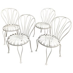 Vintage francois carre garden chairs -
set of 4