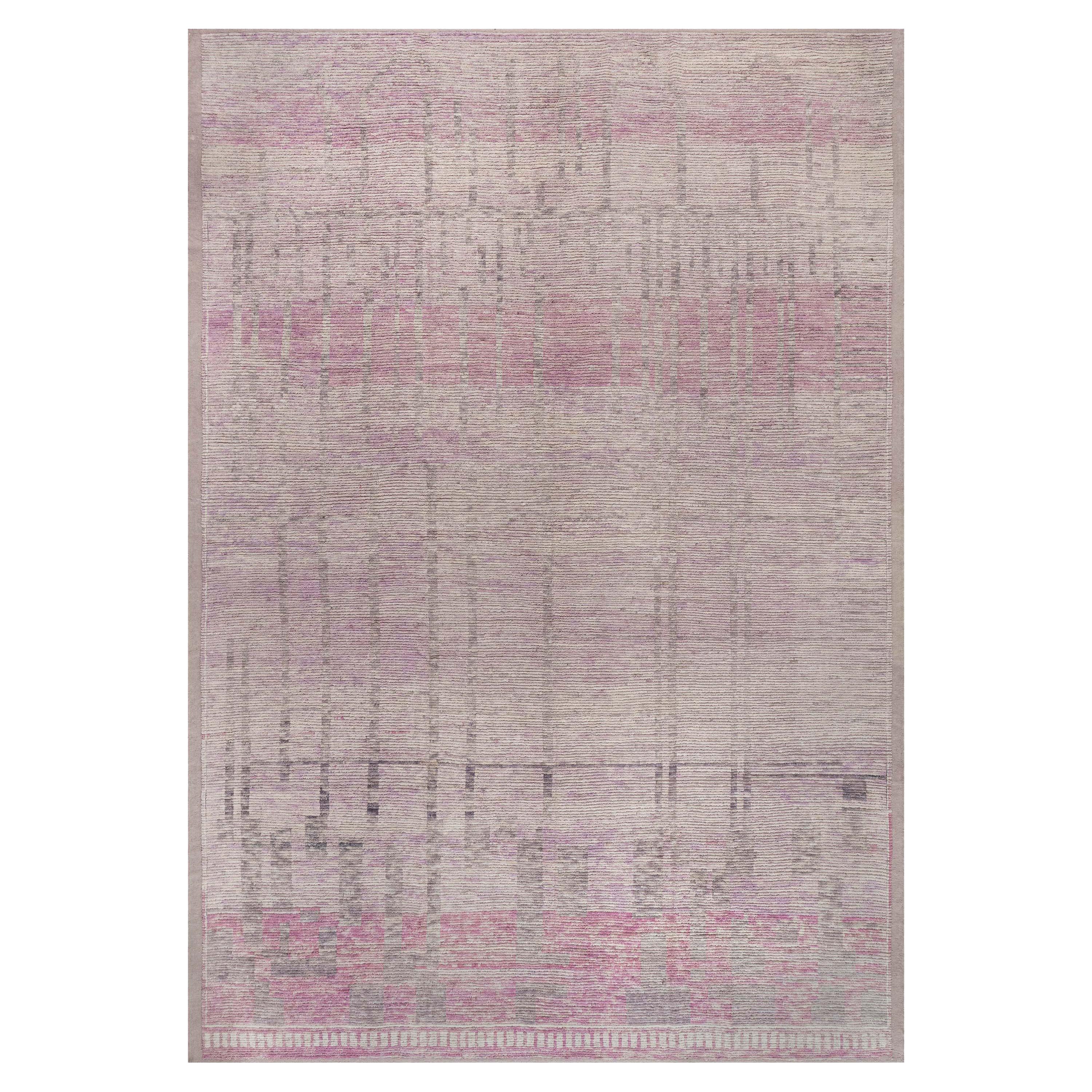 Tribal Style Moroccan Rug in Shades of Pink by Doris Leslie Blau For Sale