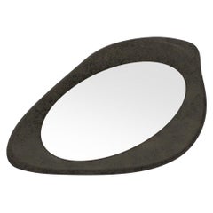 Contemporary Wall Mirror in Volcanic / Bronze Finish