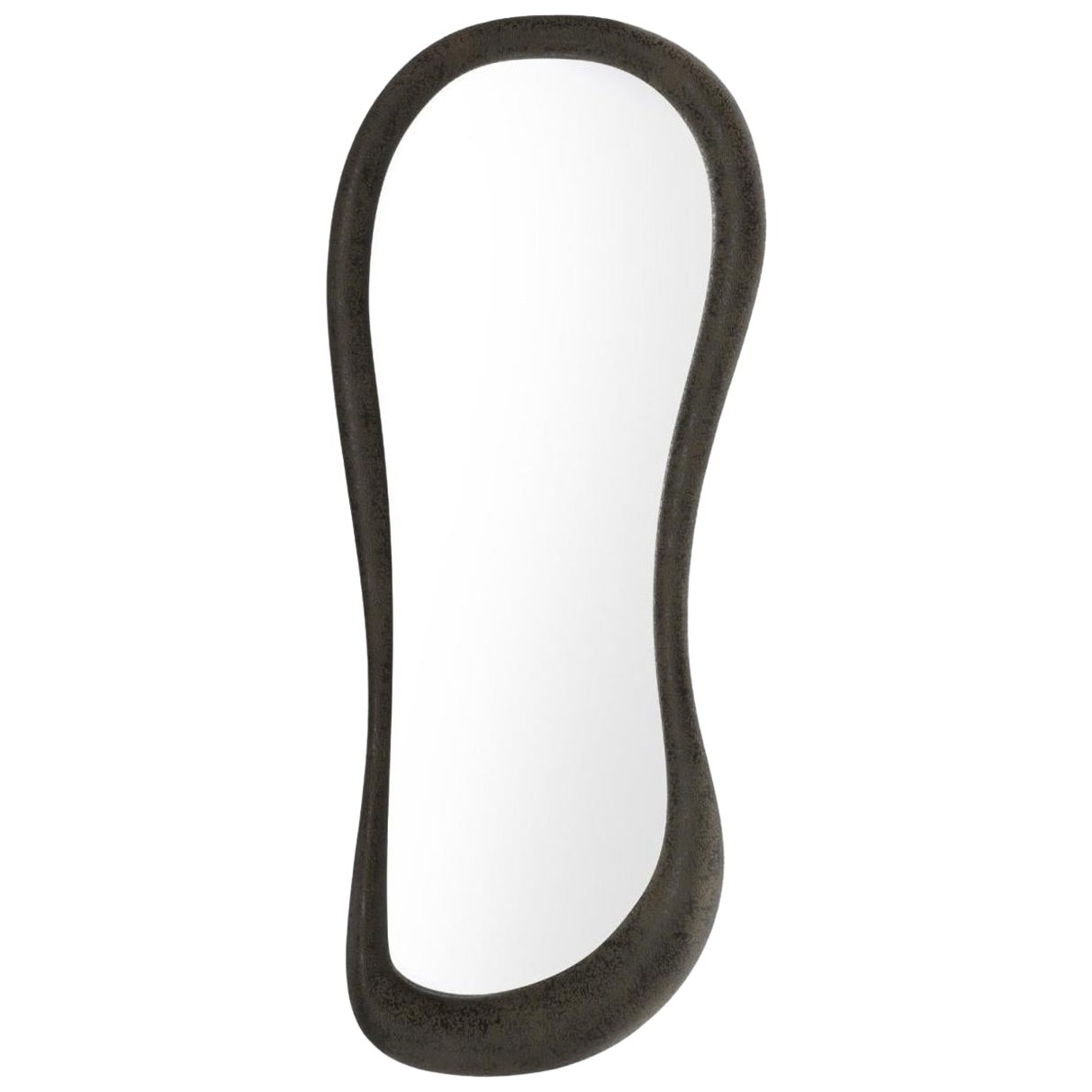 Contemporary Wall Mirror in Volcanic / Crystal Finish