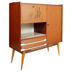 1960s Buffet Dry bar by Mobile di Cantù, Ico & Luisa Parisi attributed in Walnut