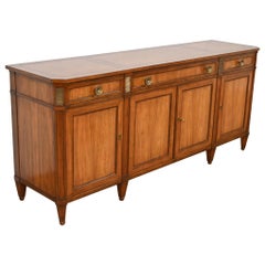 Baker Furniture French Regency Louis XVI Rosewood and Walnut Sideboard Credenza