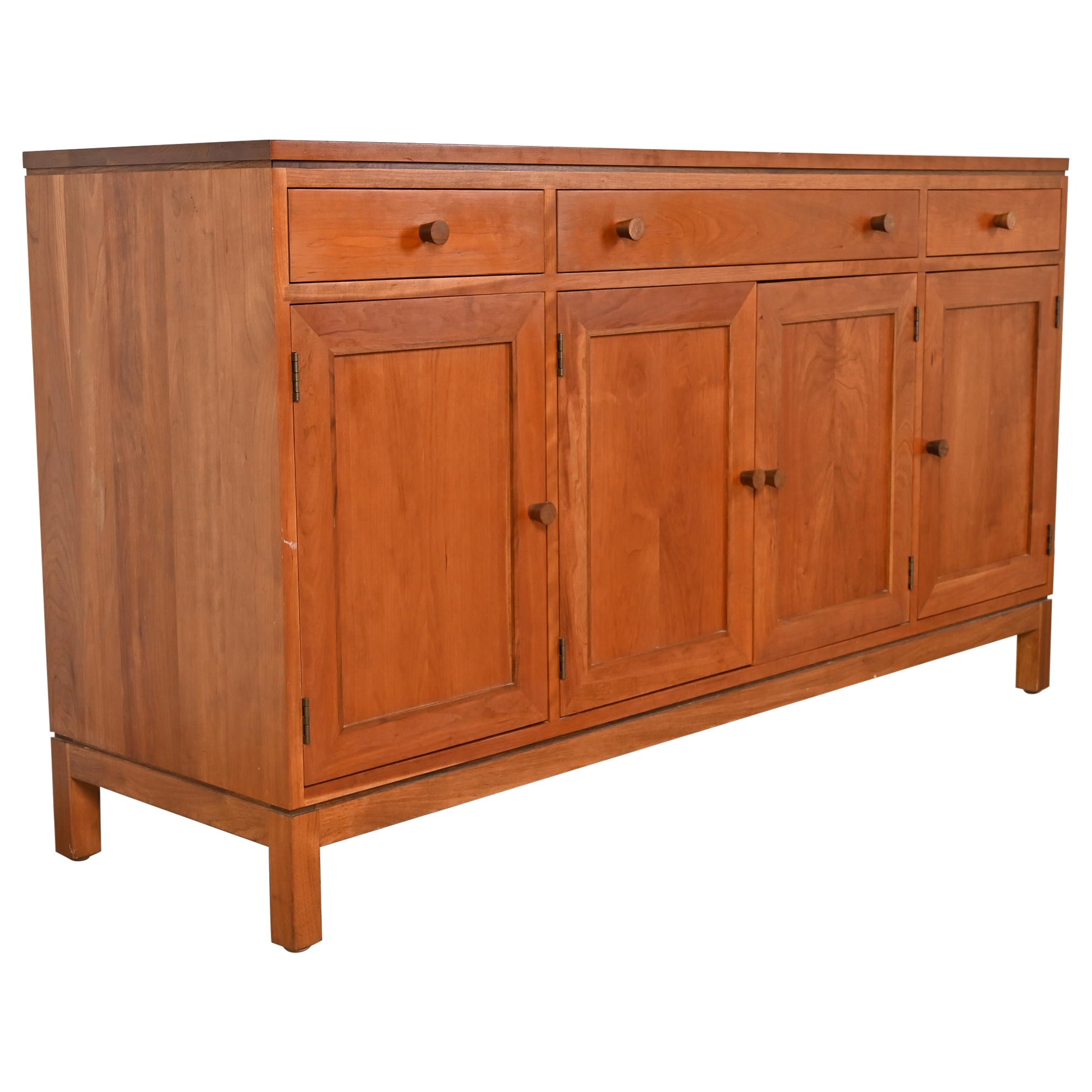 Stickley Arts & Crafts Shaker Cherry Wood Sideboard or Bar Cabinet For Sale