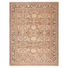 Magnifique tapis persan Sultanabad géométrique ancien de 10'6" x 13'3"
