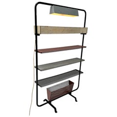 Vintage Mid-Century Modern Lacquered Metal Wall Unit or Room Divider, 1960s
