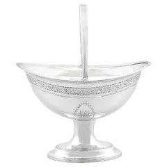 Azucarero irlandés georgiano de plata de ley (1791)