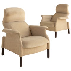 Vintage Pair of armchairs mod. San Luca by Achille & Piergiacomo Castiglioni for Gavina