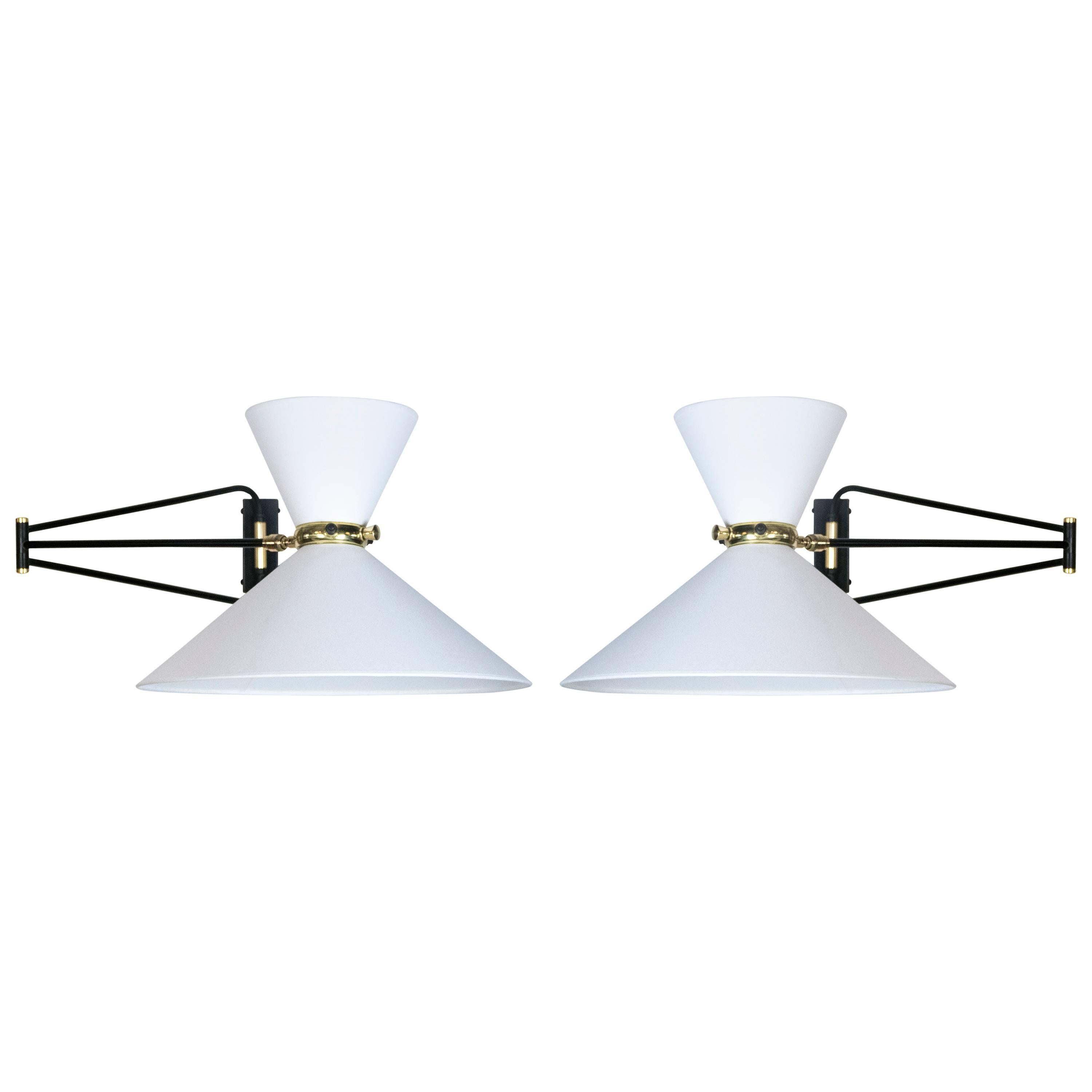 Pair of French Mid-Century Wall Sconces