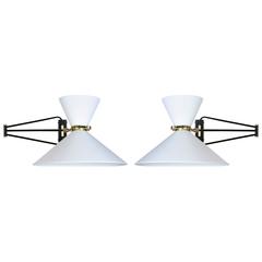 Pair of French Mid-Century Wall Sconces