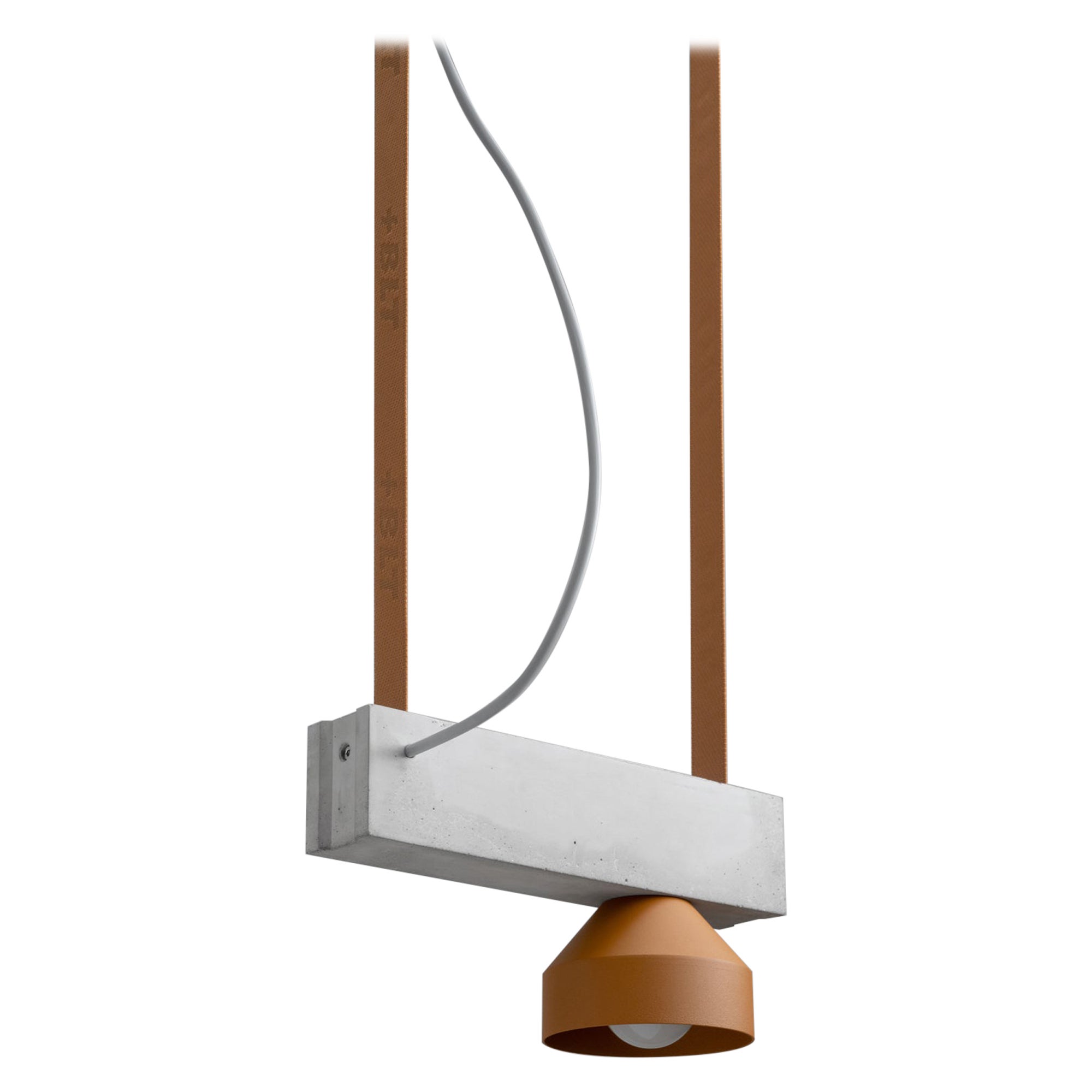 Almond Block Pendant Lamp by +kouple For Sale